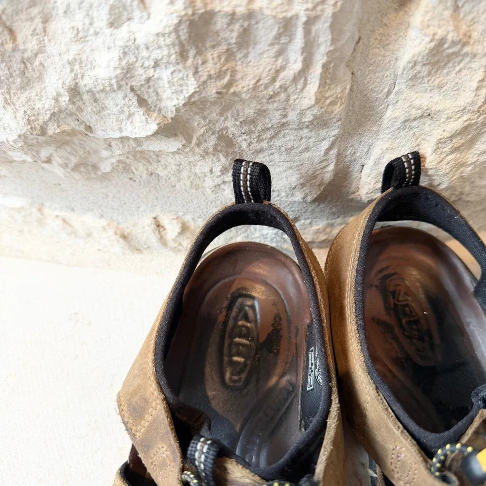Keen Arroyo II Mens Brown Leather Waterproof Hiking Sandals Shoes SZ 10‎ 1003030